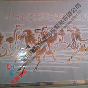 駿馬狀蝕刻版畫模型